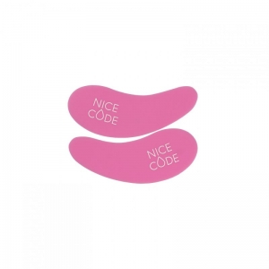 Многоразовые патчи для глаз Nice Code, розовые, в футляре, 2 шт